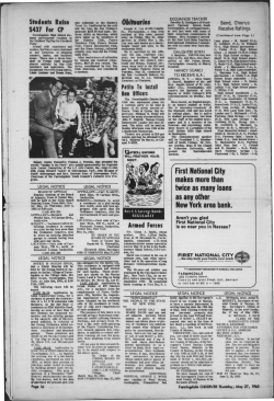 First National City makes more than twice as many loans as any