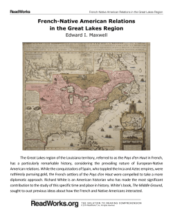 French Native American Relations In the Great lakes Region 1360