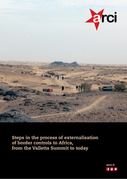 Steps in the process of externalisation of border