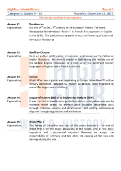 H4 World History R4 G9