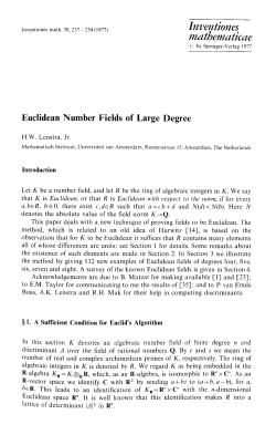 Euclidean number fields of large degree
