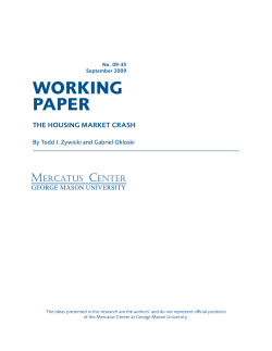 The Housing Market Crash