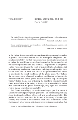 Justice, Deviance, and the Dark Ghetto