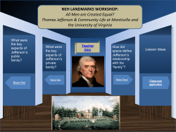 NEH LANDMARKS WORKSHOP: All Men are Created Equal