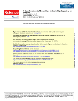 A Major Constituent of Brown Algae for Use in High-Capacity Li