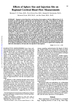 Effects of Sphere Size and Injection Site on Regional