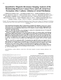 Quantitative Magnetic Resonance Imaging Analysis of the