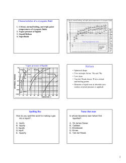 properties of cryogens