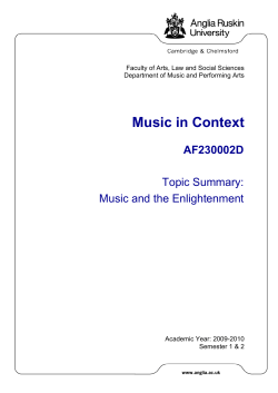Music in Context (09-10) - Enlightenment