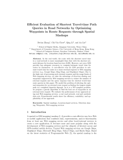 Efficient Evaluation of Shortest Travel-time Path Queries
