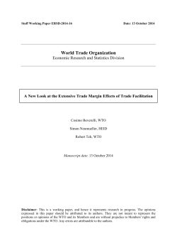 A New Look at the Extensive Trade Margin Effects of Trade Facilitation