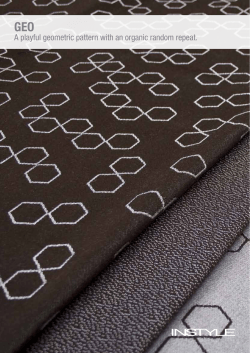 A playful geometric pattern with an organic random repeat.