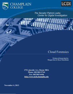 Cloud Forensics