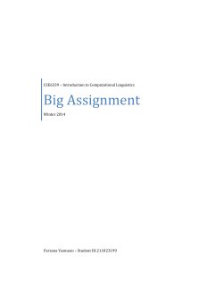 Big Assignment