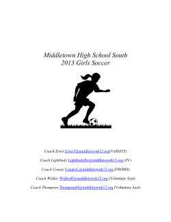 Middletown HS South Girl`s Soccer