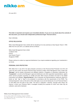 Save this page as PDF - Nikko Asset Management Asia Limited
