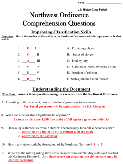Forming a New Nation Comprehension Questions