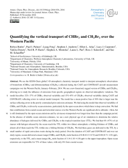 Quantifying the vertical transport of CHBr3 and CH2Br2 over