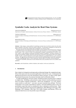 Symbolic Cache Analysis for Real-Time Systems