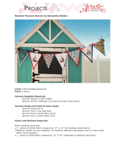 Sailboat Pennant Banner Instructions