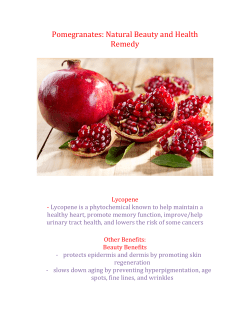 Pomegranates: Natural Beauty and Health Remedy