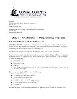 November elections changes