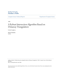 A Robust Intersection Algorithm Based on Delaunay Triangulation
