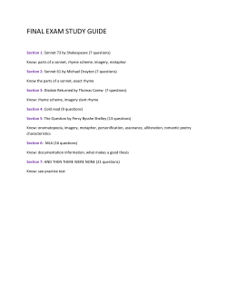 FINAL EXAM STUDY GUIDE