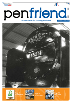 the newsletter for railway pensioners