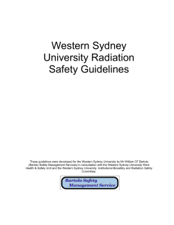 Radiation safety guidelines