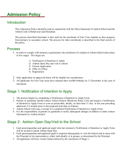 Enrolment Policy