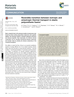 Reversible transition between isotropic and