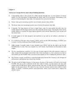 Chapter 4 Answers to Concepts Review and Critical Thinking