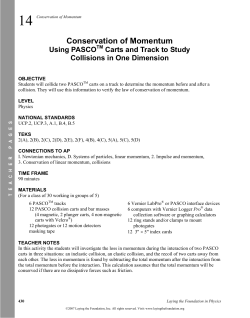 Conservation of Momentum