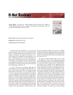 Untitled [Ngo Vinh Long on Aid under Fire: Nation Building and the