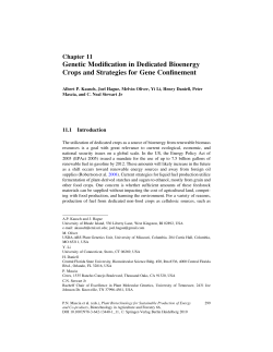 Genetic Modification in Dedicated Bioenergy Crops and Strategies