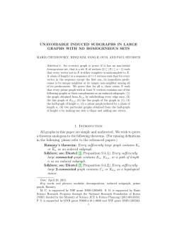 Unavoidable induced subgraphs in large graphs with no