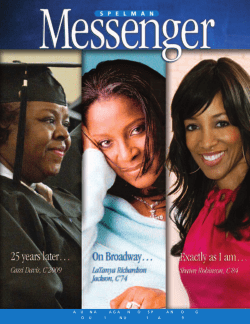 Mess.Cover F09-p - Spelman College