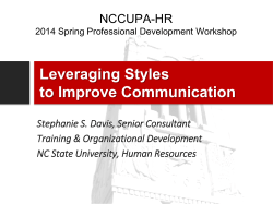 Leveraging Styles to Improve Communication