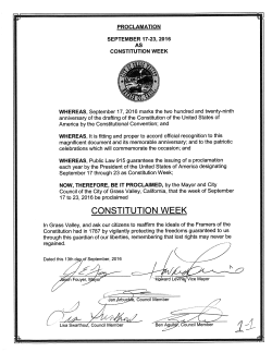 coNSTi-ruTioN wEEK - City of Grass Valley