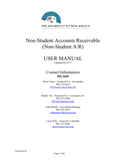 Non-Student Accounts Receivable (Non