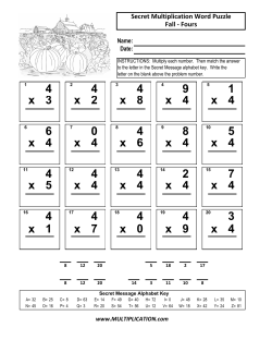 5 x 4 20 0 7 x 4 28 4 4 x 4 16 x 9 3 x 4 x 4 32 x 7