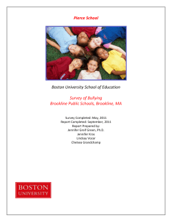 Pierce School Bullying Survey Report
