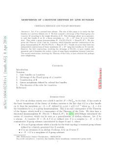 Morphisms of 1-motives defined by line bundles
