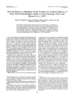 The Flat Earth as a Metaphor for the Evidence for