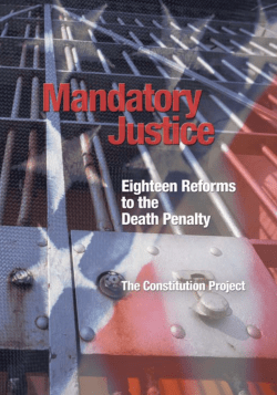 Mandatory Justice: Eighteen Reforms to the Death Penalty