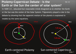 Is the Earth or the Sun the center of solar system?