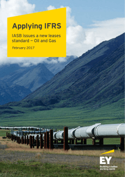 Applying IFRS: New IASB leases standard &ndash; Oil and Gas