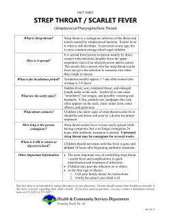 Strep Throat/Scarlet Fever
