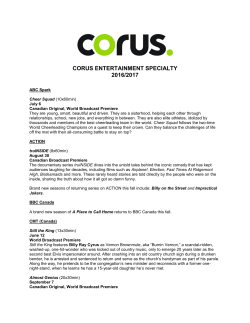 Corus Entertainment Specialty 2016